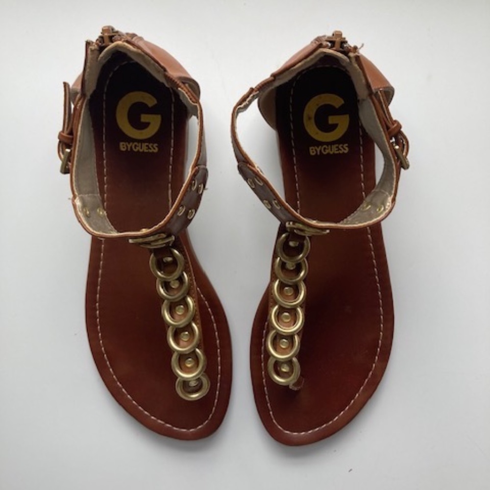 Guess Gold Ring Sandals